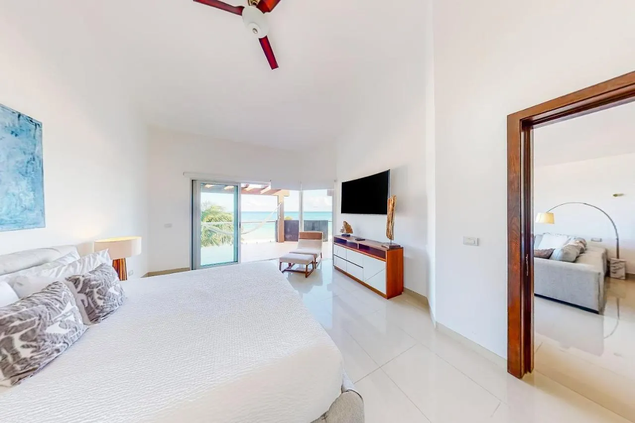 普拉亚卡门Casa Altamar Penthouse Oceanfront 123 Norte @ Mareazul Beachfront公寓 墨西哥
